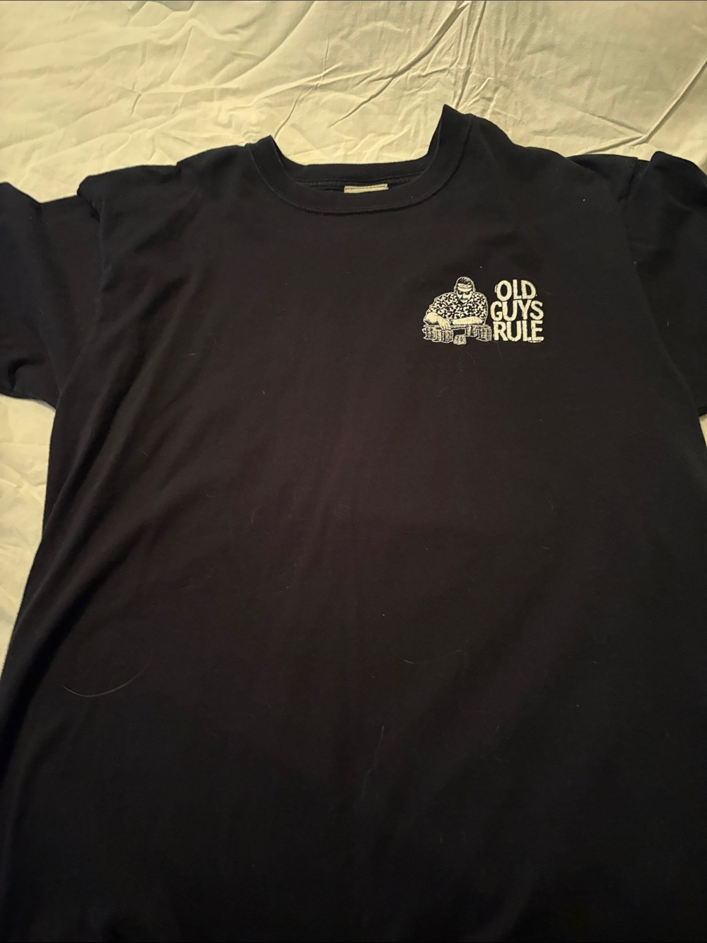 Old Guys Rule Black Short-Sleeve Graphic Tee